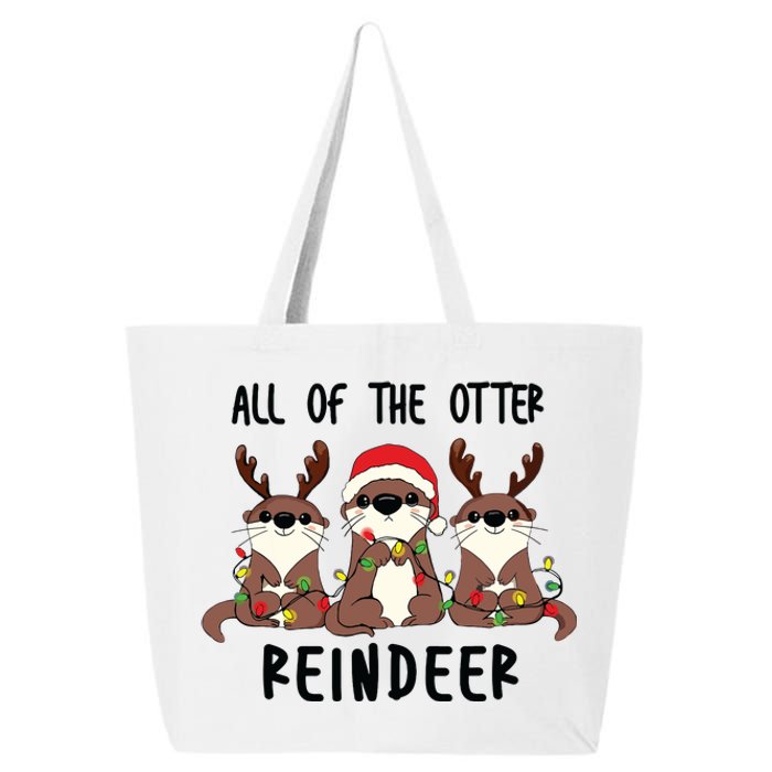 Funny Christmas Otters Cute All Of The Otter Reindeer 25L Jumbo Tote