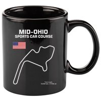 Famous Circuit Outline Mid Ohio Track Race Fan Car Racing 11oz C Handle Ceramic Mug