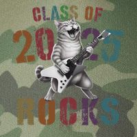 Funny Class Of 2025 Rocks Graduated Signature Autographs Cat .Png Legacy Tie Dye Trucker Hat