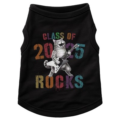 Funny Class Of 2025 Rocks Graduated Signature Autographs Cat .Png Doggie Tank