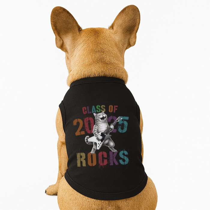 Funny Class Of 2025 Rocks Graduated Signature Autographs Cat .Png Doggie Tank