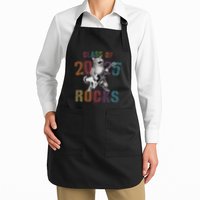 Funny Class Of 2025 Rocks Graduated Signature Autographs Cat .Png Apron