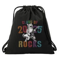 Funny Class Of 2025 Rocks Graduated Signature Autographs Cat .Png Drawstring Bag