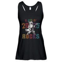 Funny Class Of 2025 Rocks Graduated Signature Autographs Cat .Png Ladies Essential Flowy Tank