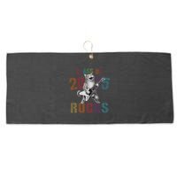 Funny Class Of 2025 Rocks Graduated Signature Autographs Cat .Png Large Microfiber Waffle Golf Towel