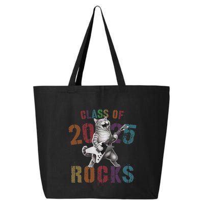 Funny Class Of 2025 Rocks Graduated Signature Autographs Cat .Png 25L Jumbo Tote