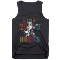 Funny Class Of 2025 Rocks Graduated Signature Autographs Cat .Png Tank Top