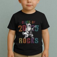 Funny Class Of 2025 Rocks Graduated Signature Autographs Cat .Png Toddler T-Shirt