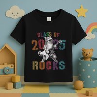 Funny Class Of 2025 Rocks Graduated Signature Autographs Cat .Png Toddler T-Shirt