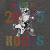 Funny Class Of 2025 Rocks Graduated Signature Autographs Cat .Png Vector Backpack