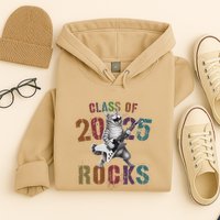 Funny Class Of 2025 Rocks Graduated Signature Autographs Cat .Png Hoodie