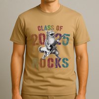 Funny Class Of 2025 Rocks Graduated Signature Autographs Cat .Png T-Shirt