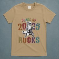 Funny Class Of 2025 Rocks Graduated Signature Autographs Cat .Png T-Shirt