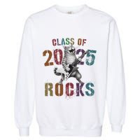 Funny Class Of 2025 Rocks Graduated Signature Autographs Cat .Png Garment-Dyed Sweatshirt