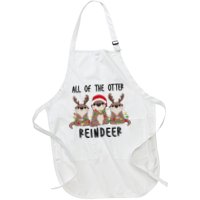 Funny Christmas Otters Cute All Of The Otter Reindeer Apron