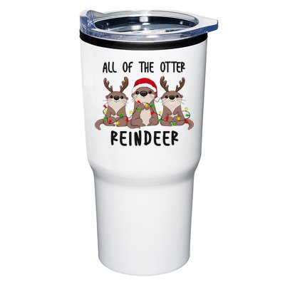 Funny Christmas Otters Cute All Of The Otter Reindeer Tumbler