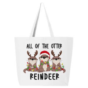 Funny Christmas Otters Cute All Of The Otter Reindeer 25L Jumbo Tote