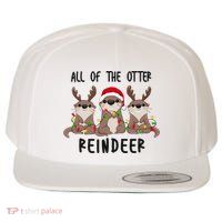 Funny Christmas Otters Cute All Of The Otter Reindeer Wool Snapback Cap