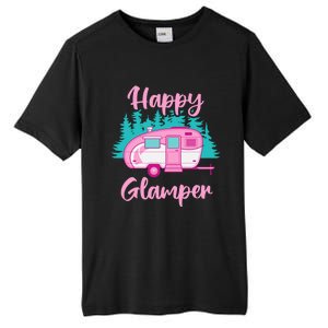 Funny Camping Outdoor Rv Camper Happy Glamper Great Gift Tall Fusion ChromaSoft Performance T-Shirt