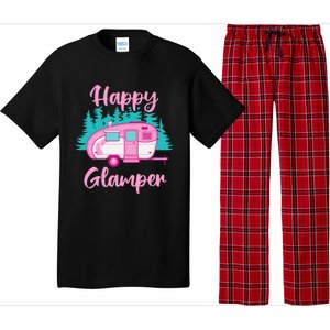 Funny Camping Outdoor Rv Camper Happy Glamper Great Gift Pajama Set