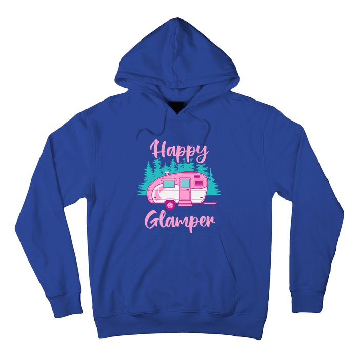 Funny Camping Outdoor Rv Camper Happy Glamper Great Gift Hoodie