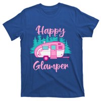 Funny Camping Outdoor Rv Camper Happy Glamper Great Gift T-Shirt