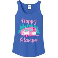 Funny Camping Outdoor Rv Camper Happy Glamper Great Gift Ladies Essential Tank