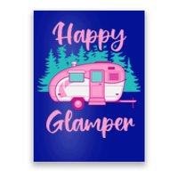 Funny Camping Outdoor Rv Camper Happy Glamper Great Gift Poster