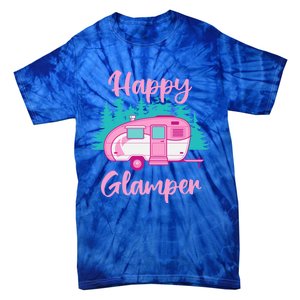 Funny Camping Outdoor Rv Camper Happy Glamper Great Gift Tie-Dye T-Shirt