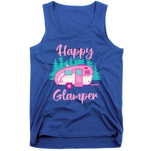 Funny Camping Outdoor Rv Camper Happy Glamper Great Gift Tank Top