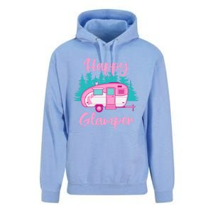 Funny Camping Outdoor Rv Camper Happy Glamper Great Gift Unisex Surf Hoodie