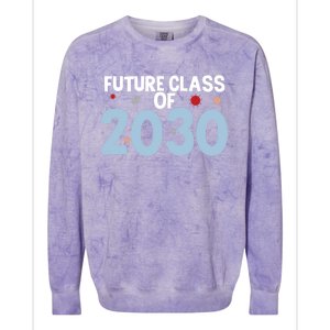 Future Class Of 2030 Cute 4Th Grade Gift Colorblast Crewneck Sweatshirt