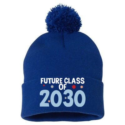 Future Class Of 2030 Cute 4Th Grade Gift Pom Pom 12in Knit Beanie