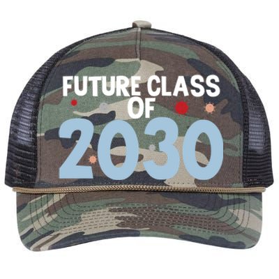 Future Class Of 2030 Cute 4Th Grade Gift Retro Rope Trucker Hat Cap