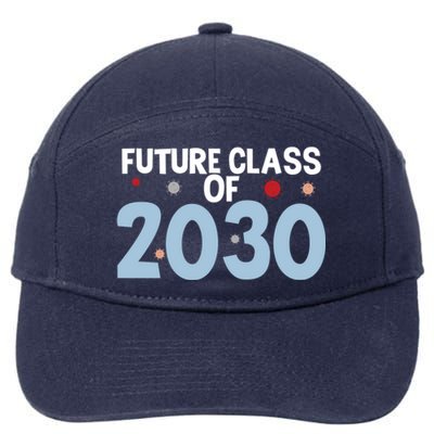 Future Class Of 2030 Cute 4Th Grade Gift 7-Panel Snapback Hat