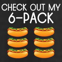 Funny Check Out My 6 Pack Hotdog Funny Hot Dog Lovers Gym Lovers Adult Drive Performance Visor