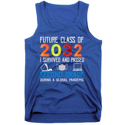 Future Class Of 2032 I Survived And Passed Second Grade Gift Tank Top