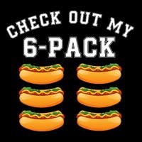 Funny Check Out My 6 Pack Hotdog Gym Lovers Funny Hot Dog Lovers City Backpack