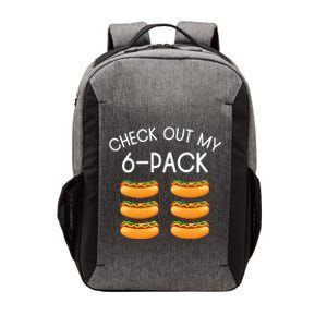 Funny Check Out My 6 Pack Hotdog Gym Lovers Funny Hotdog Lovers Vector Backpack