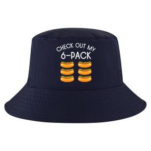 Funny Check Out My 6 Pack Hotdog Gym Lovers Funny Hotdog Lovers Cool Comfort Performance Bucket Hat