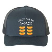 Funny Check Out My 6 Pack Hotdog Gym Lovers Funny Hotdog Lovers Yupoong Adult 5-Panel Trucker Hat