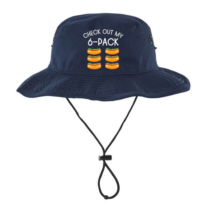 Funny Check Out My 6 Pack Hotdog Gym Lovers Funny Hotdog Lovers Legacy Cool Fit Booney Bucket Hat