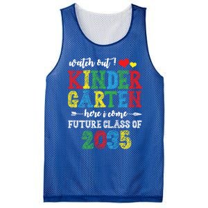 Funny Class Of 2035 Watch Out Kindergarten Here I Come Meaningful Gift Mesh Reversible Basketball Jersey Tank