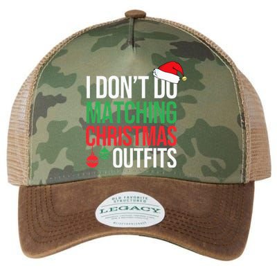 Family Christmas Pajamas I Dont Do Matching Christmas Outfit  Legacy Tie Dye Trucker Hat