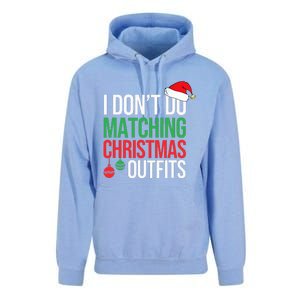 Family Christmas Pajamas I Dont Do Matching Christmas Outfit  Unisex Surf Hoodie