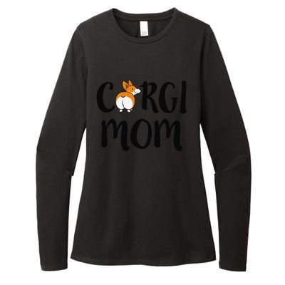 Funny Corgi Pet Owner Outfit Women Corgi Mom Womens CVC Long Sleeve Shirt