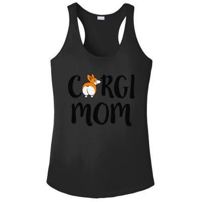 Funny Corgi Pet Owner Outfit Women Corgi Mom Ladies PosiCharge Competitor Racerback Tank