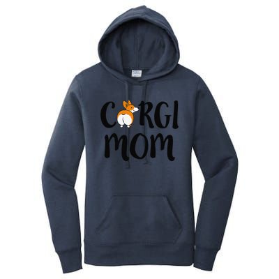 Funny Corgi Pet Owner Outfit Women Corgi Mom Women's Pullover Hoodie