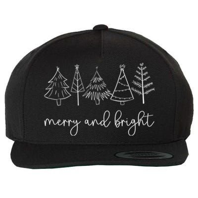 Family Christmas Pajamas Outfit Funny Merry And Bright Great Gift Wool Snapback Cap