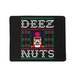 Funny Christmas Pajama Family Xmas Deez Nuts Nutcracker Nut Mousepad